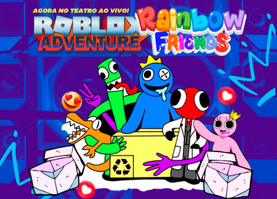 Dos games para o teatro, 'Roblox: Rainbow Friends' é atração em